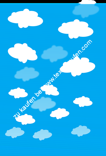 Wolken bei strahlend blauem Himmel