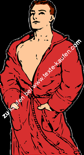 Männerrobe in Rot