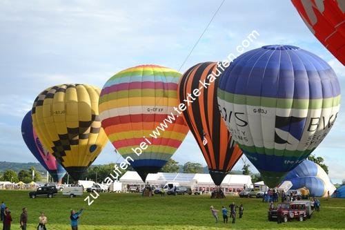 Ballonfahrt vor Start