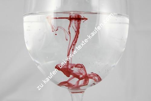 Glas roter Taint