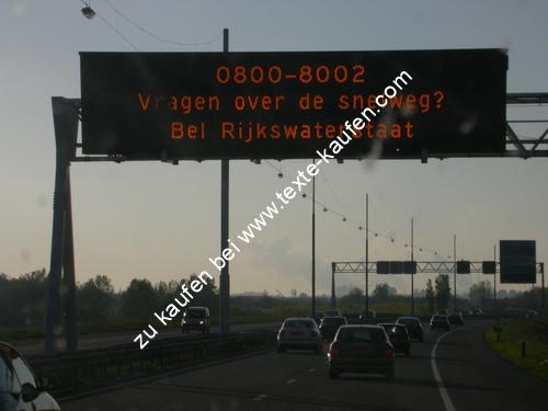 Autobahn Richtungsschild