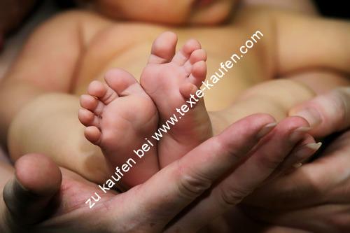 Babyfüsse vordere Betrachtung