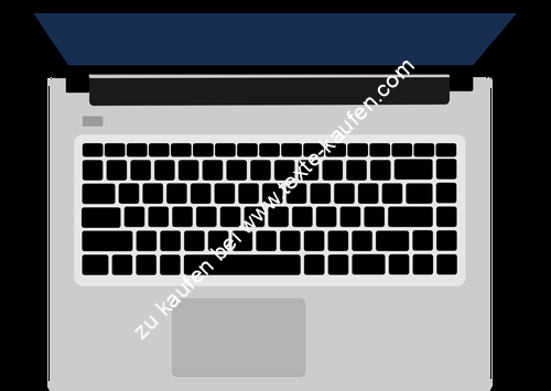 Laptop Vogelperspektive