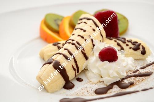 Bananensplit mit viel Schoko