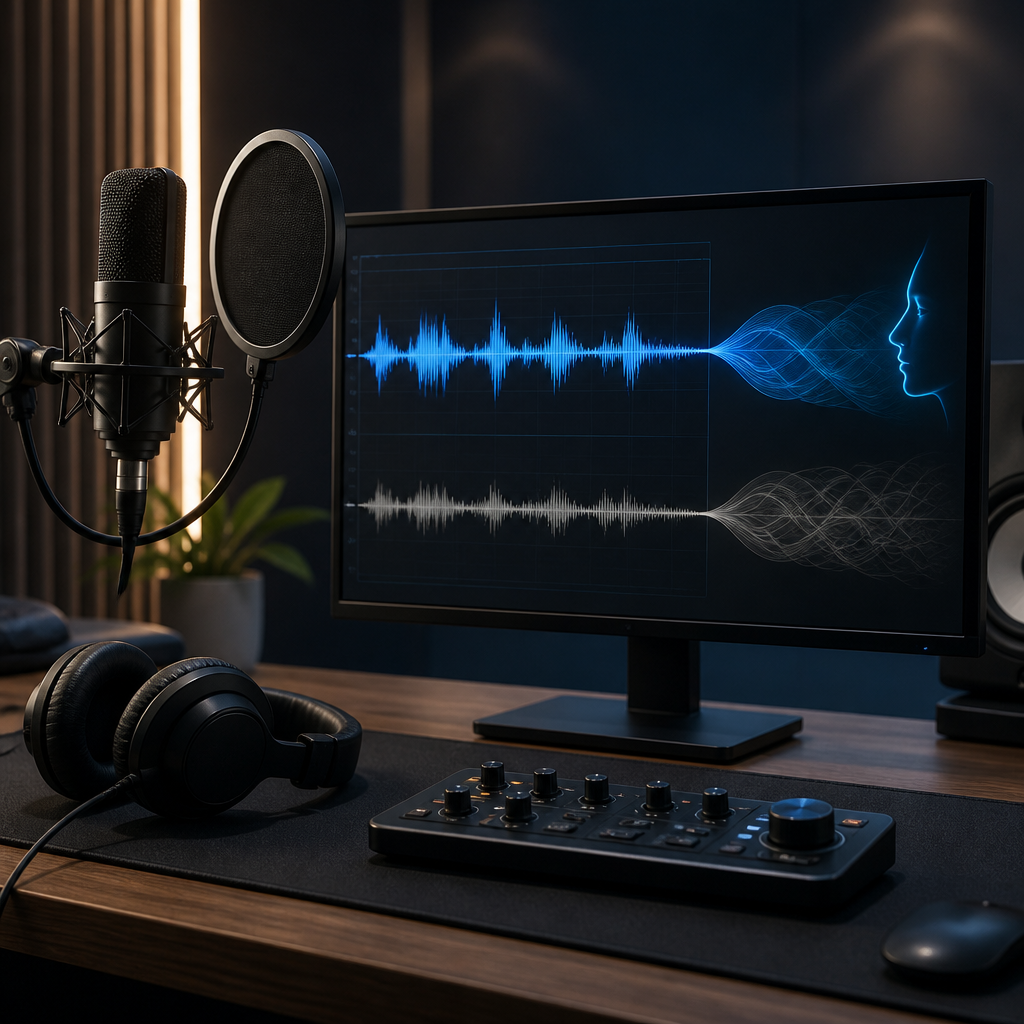 Audio mit KI verbessern und Hintergrundgeräusche reduzieren