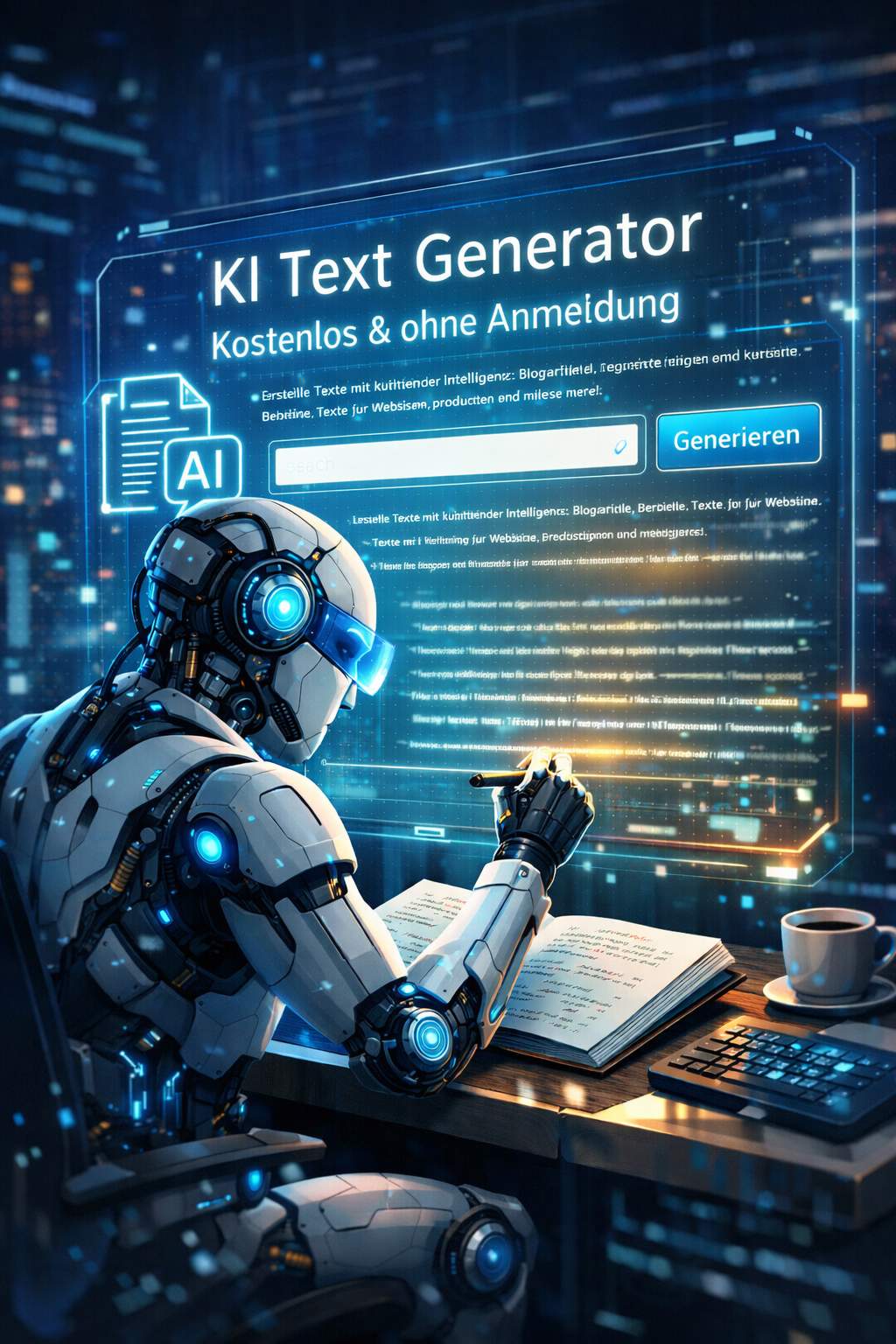 KI Text Generator kostenlos ohne Anmeldung: Relevante Texte generieren